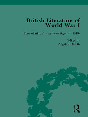 cover image of British Literature of World War I, Volume 4